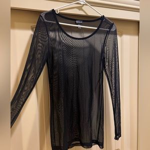 Sheer black shirt